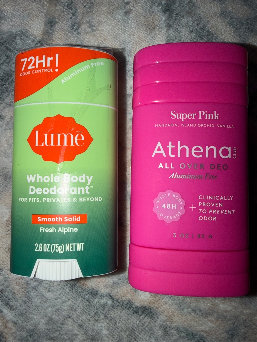 Lume Whole Body Deodorant & Athena All Over Deo Duo — RV $24!